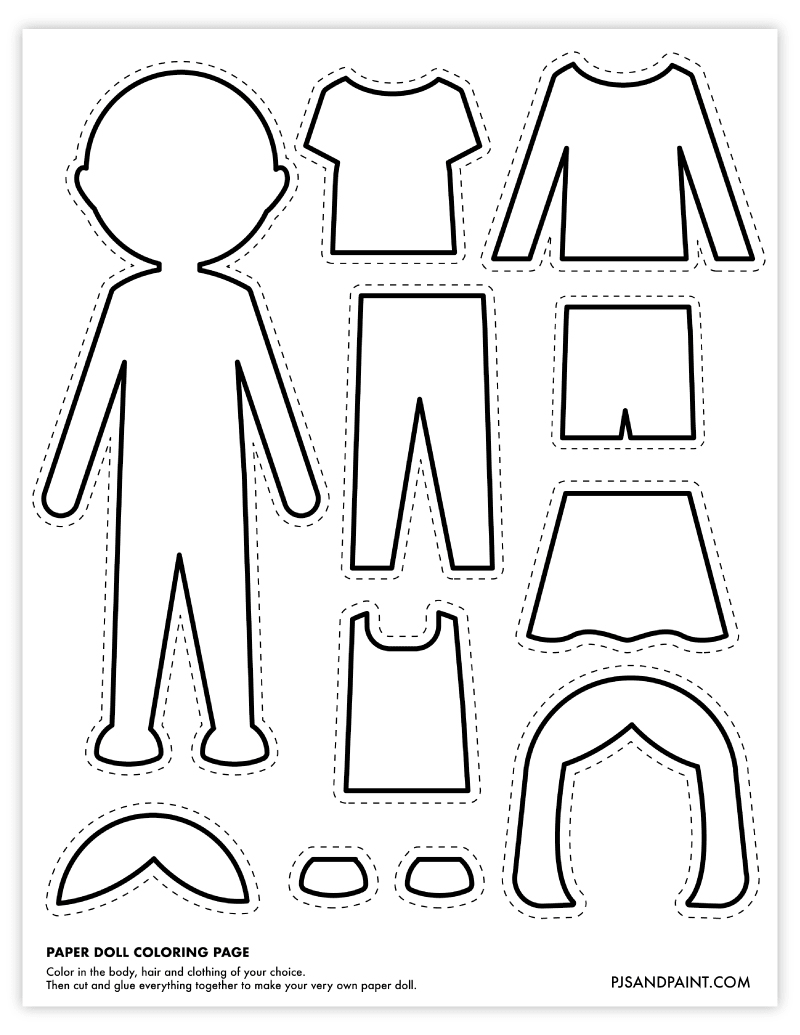 Paper doll clothes free 2024 printables