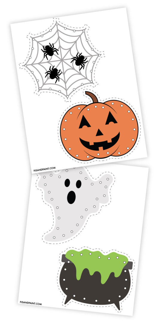 Free Printable Halloween Lacing Cards - Pjs And Paint