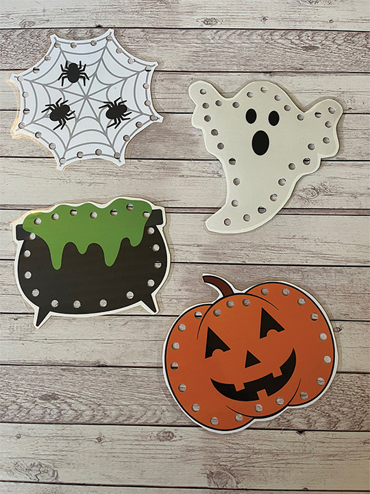 Free Printable Halloween Lacing Cards - Pjs and Paint