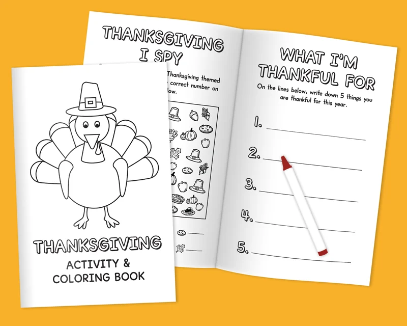 thanksgiving activity book