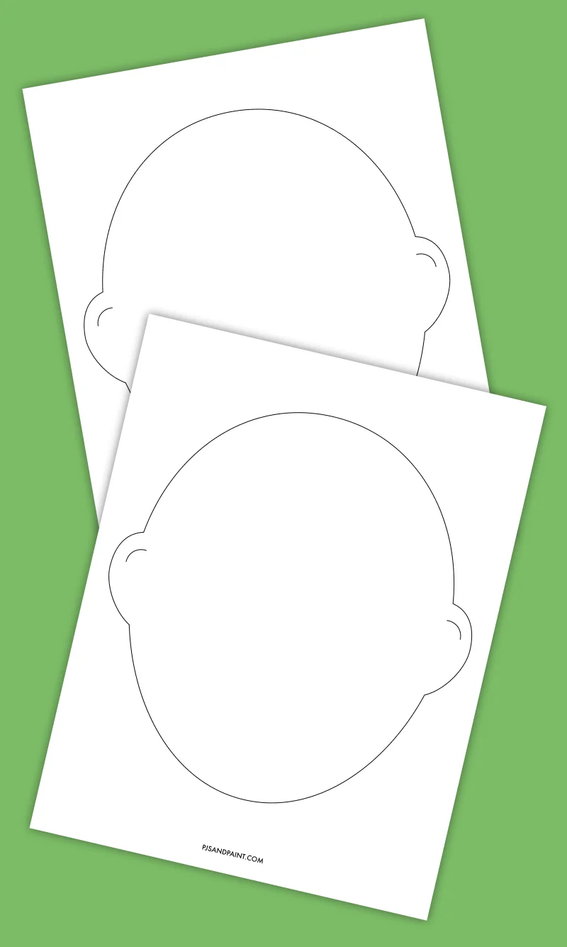Head Outline Printable