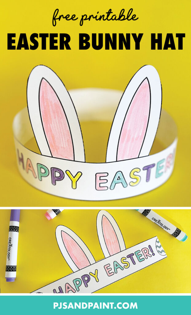 Free Printable Easter Bunny Hat Pjs And Paint Free Printable Easter Bunny Hat Pjs And Paint