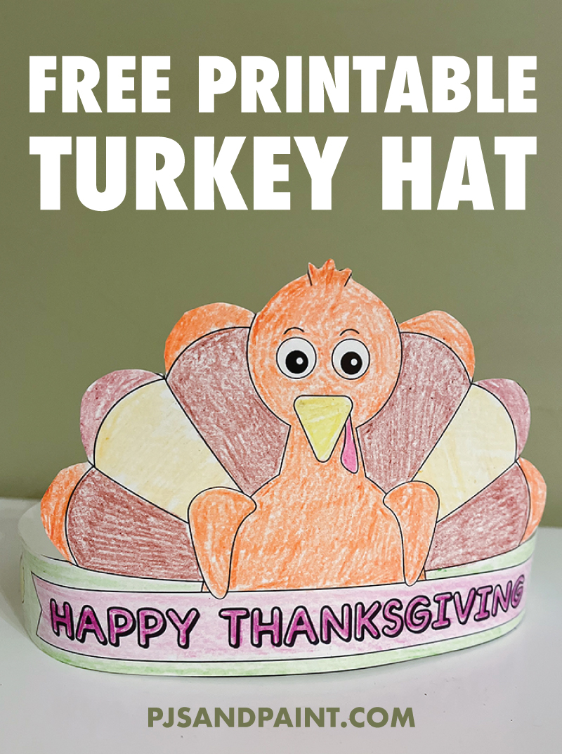 free printable turkey hat craft