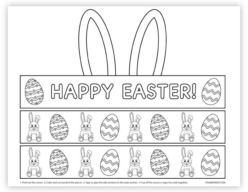 Easter Bunny Hat Printable Printable Word Searches