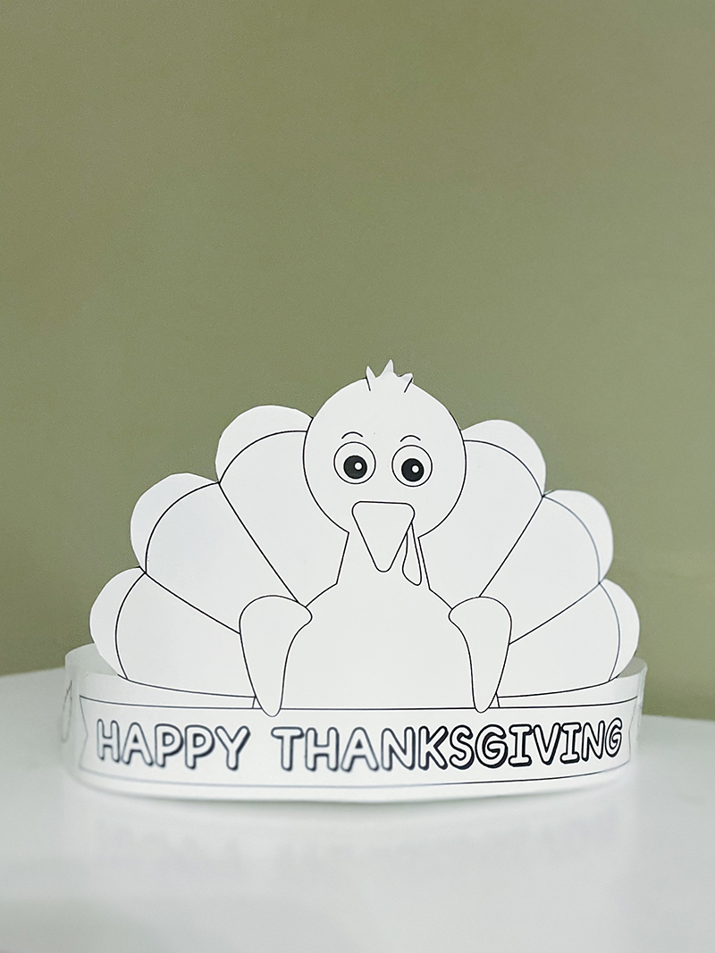 Free Printable Turkey Hat Thanksgiving Turkey Crown