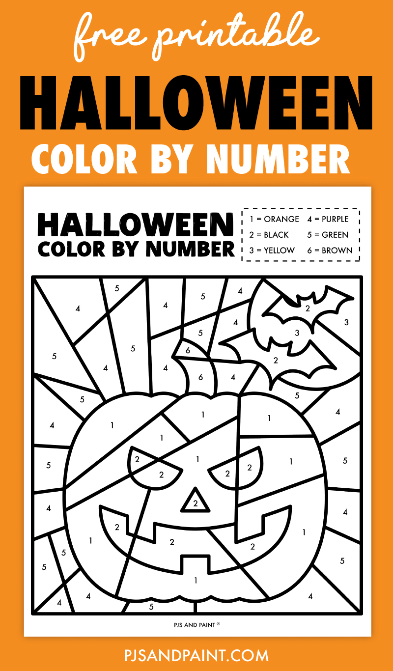 Free Printable Christmas Color by Number Worksheet - Pjs and Paint