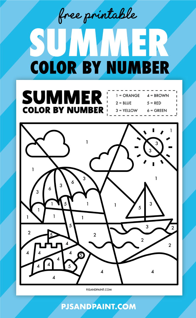 FREE* Color by Number Robot Printable Worksheet