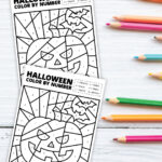 halloween coloring by number thumbnail