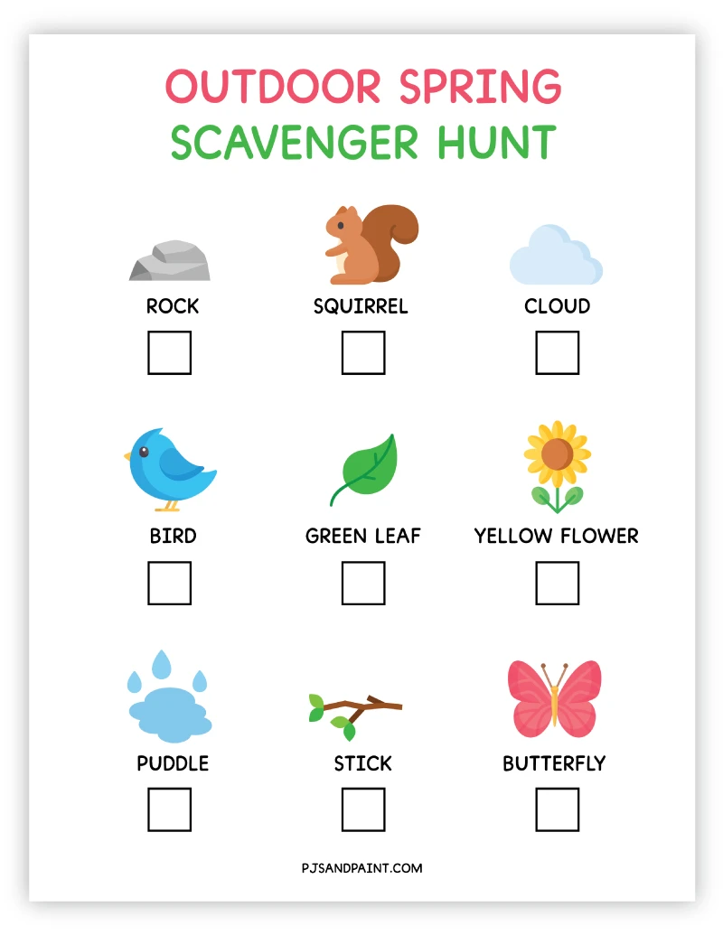 spring scavenger hunt