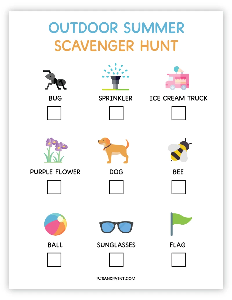 summer scavenger hunt