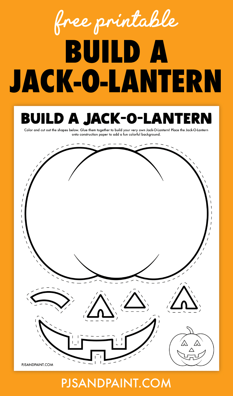 Free Printable Pumpkin Template - Pjs and Paint