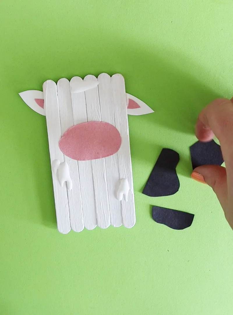 putting together cow craft