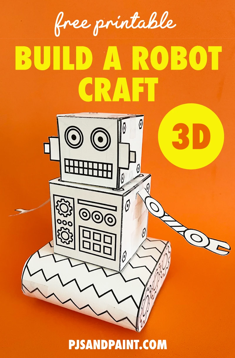 Paper Robots  Crafts, Paper robot, Arts and crafts for kids