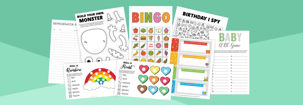 Free Printable Games and Craft Tutorials | Pjs and Paint