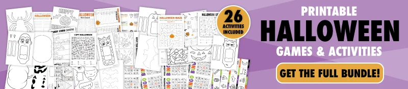 printable halloween bundle banner