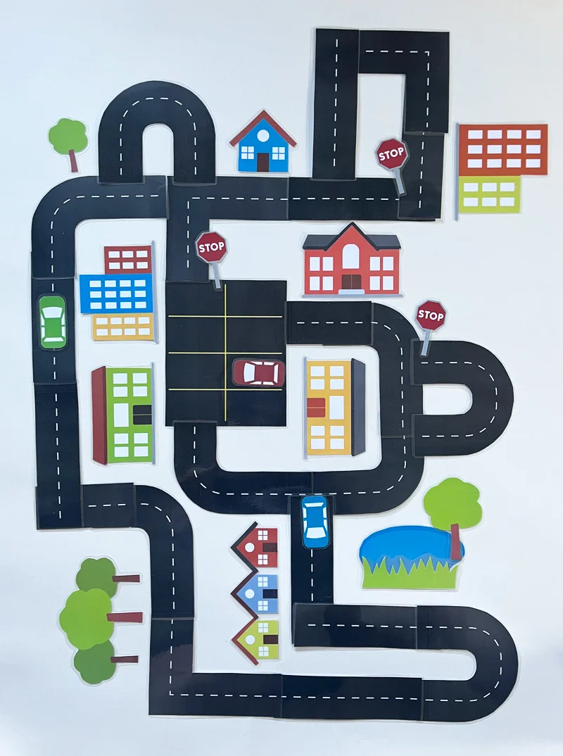 Free Printable Road Template - Pjs and Paint