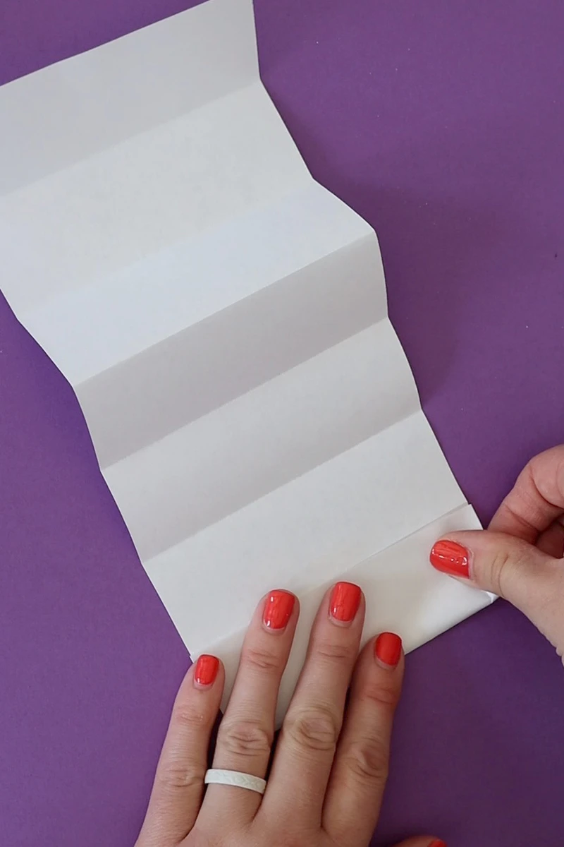folding white paper