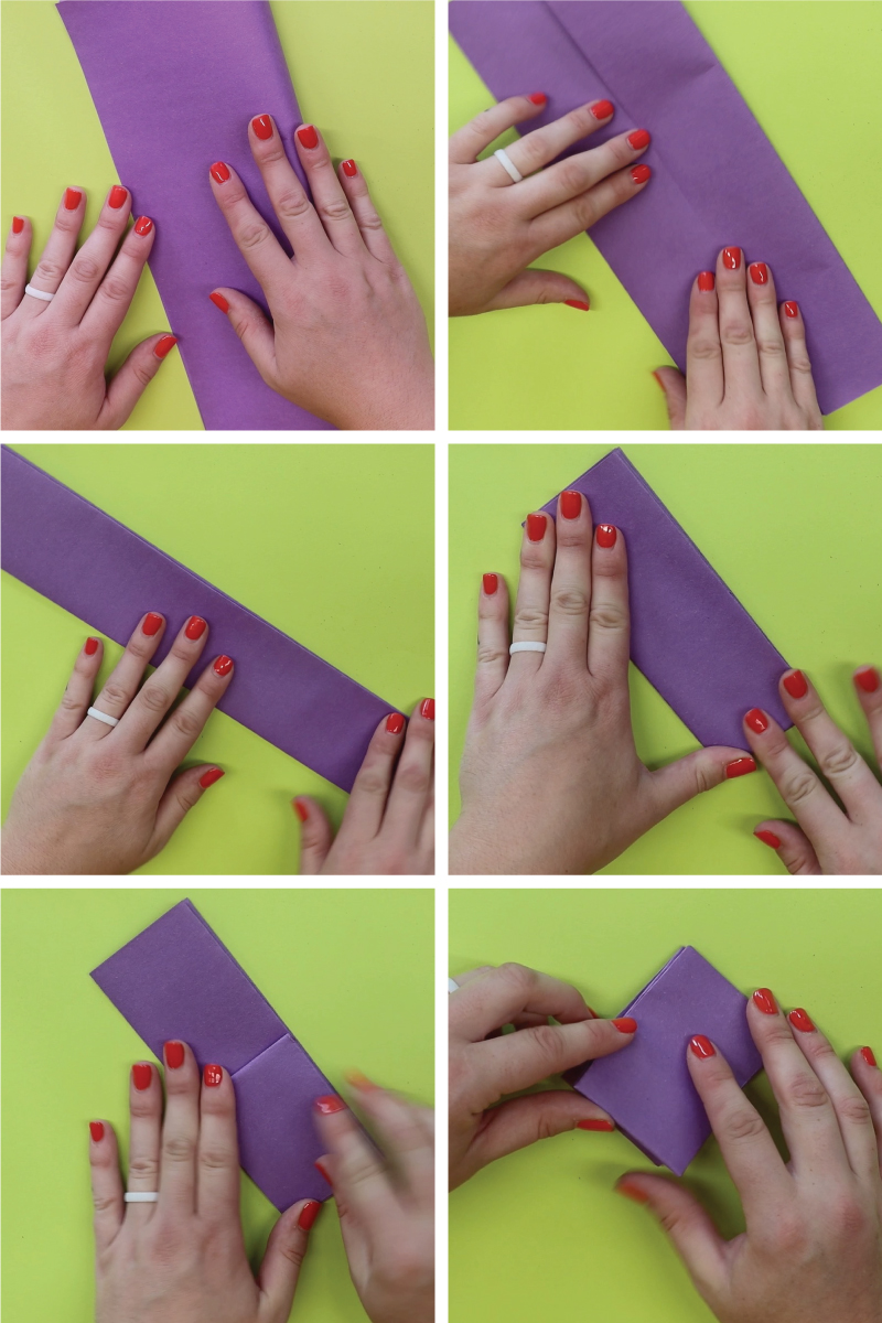 step by step paper puppet