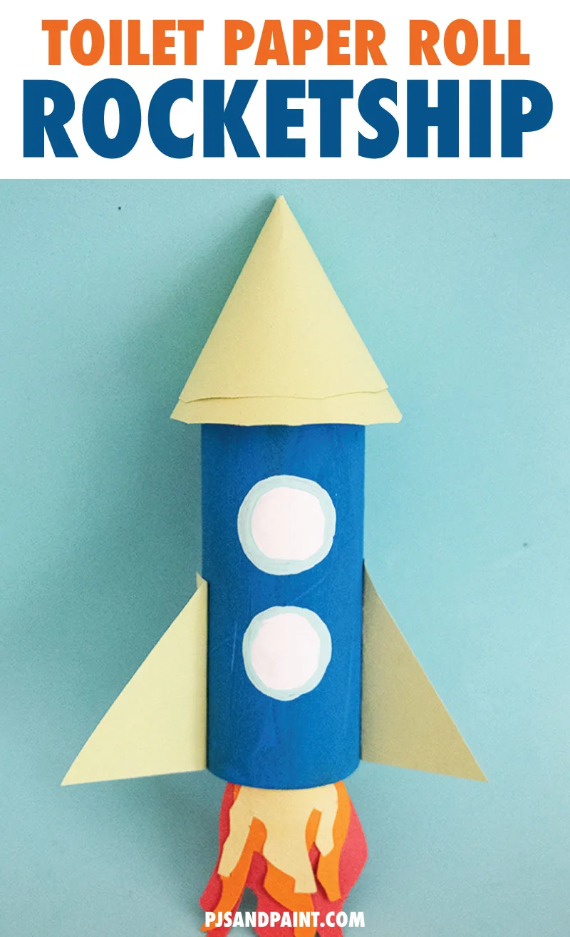 Toilet Paper Roll Rocket Craft