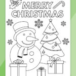 christmas coloring page thumbnail