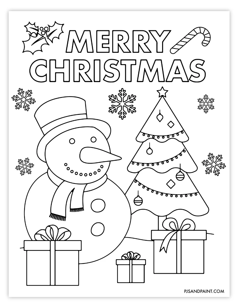 Free Christmas Coloring Book, Coloring Pages for Christmas