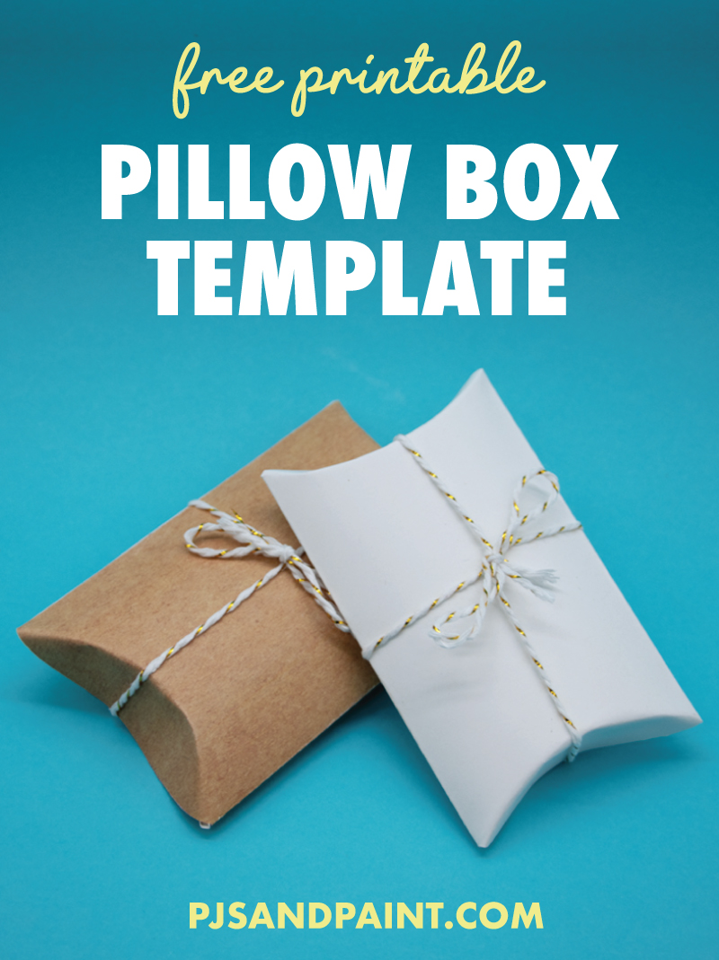 Free Printable Pillow Box Template DIY Gift Box Pjs And Paint