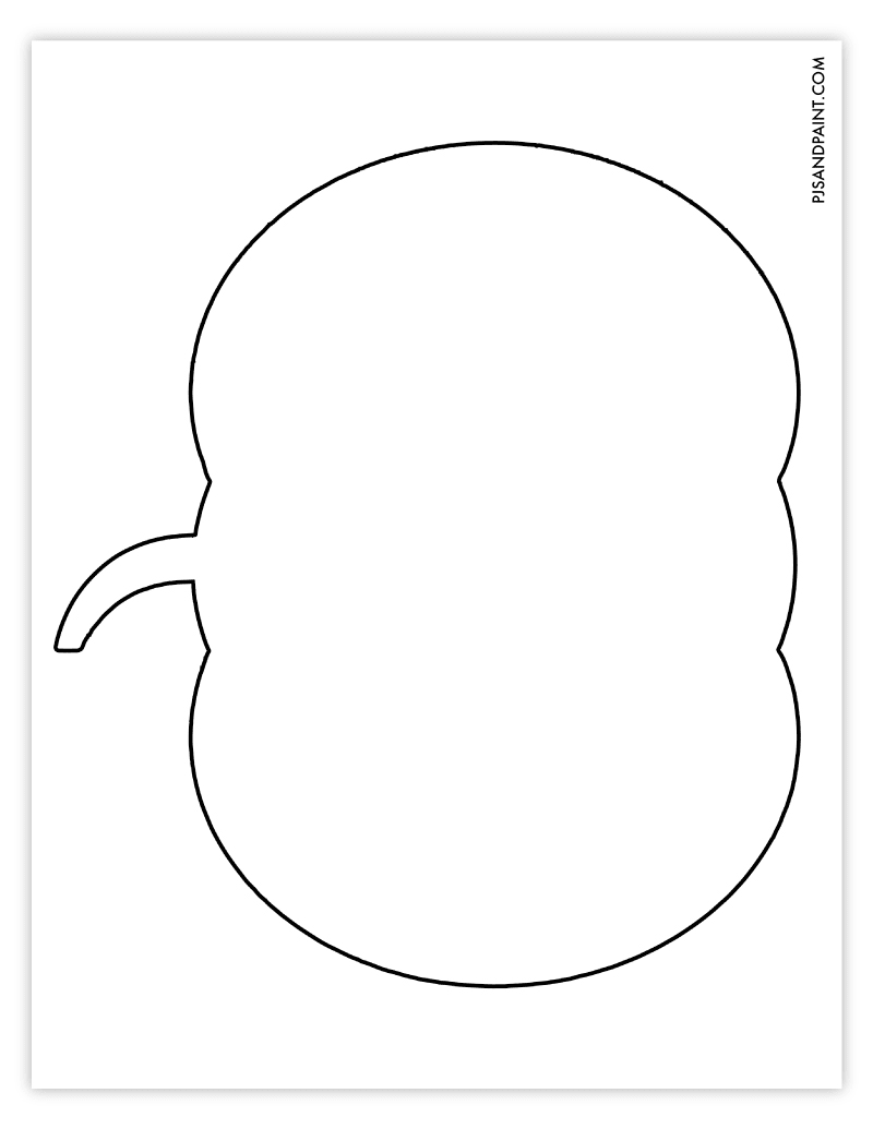 Free Printable Pumpkin Template - Pjs and Paint