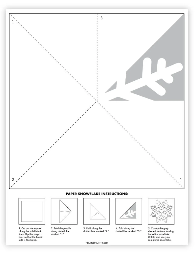 paper snowflake template