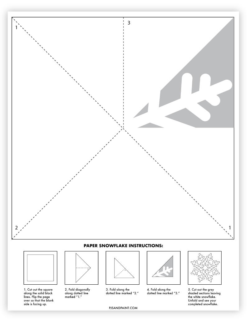Snowflake Template Lines Snowflake Template Lines