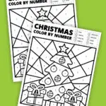 christmas color by number thumbnail