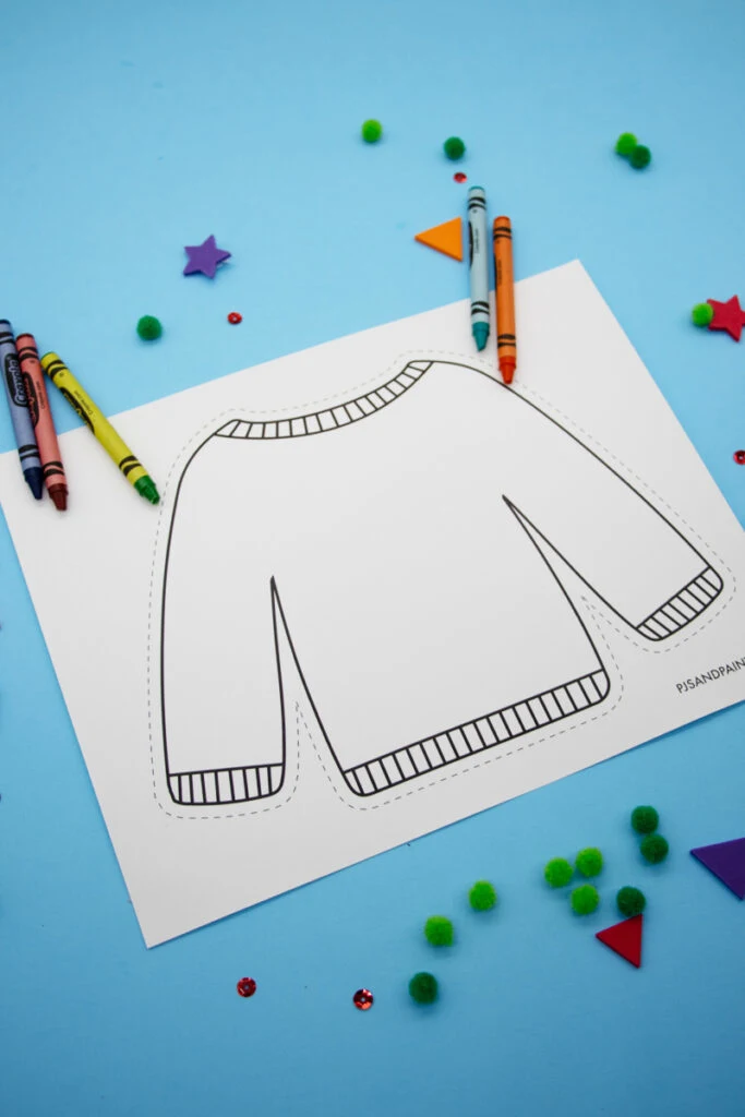 printable decorate a sweater