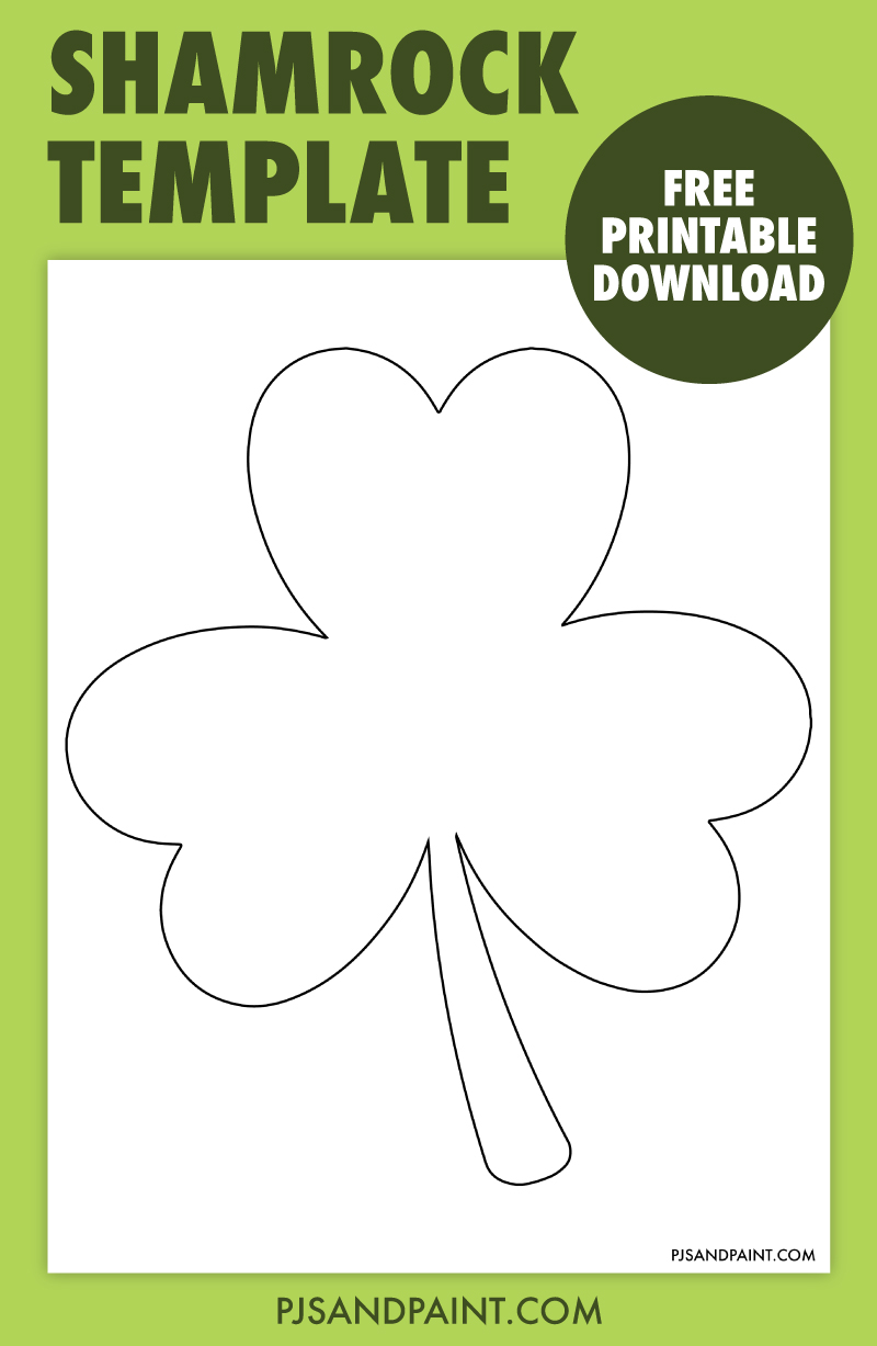 shamrock template printable