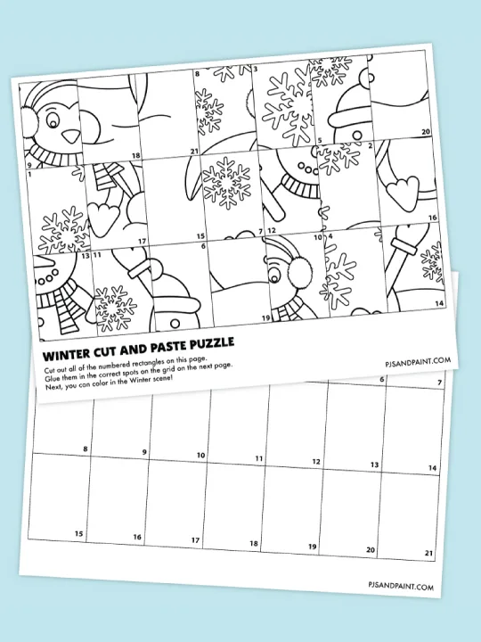 winter cut and paste thumbnail