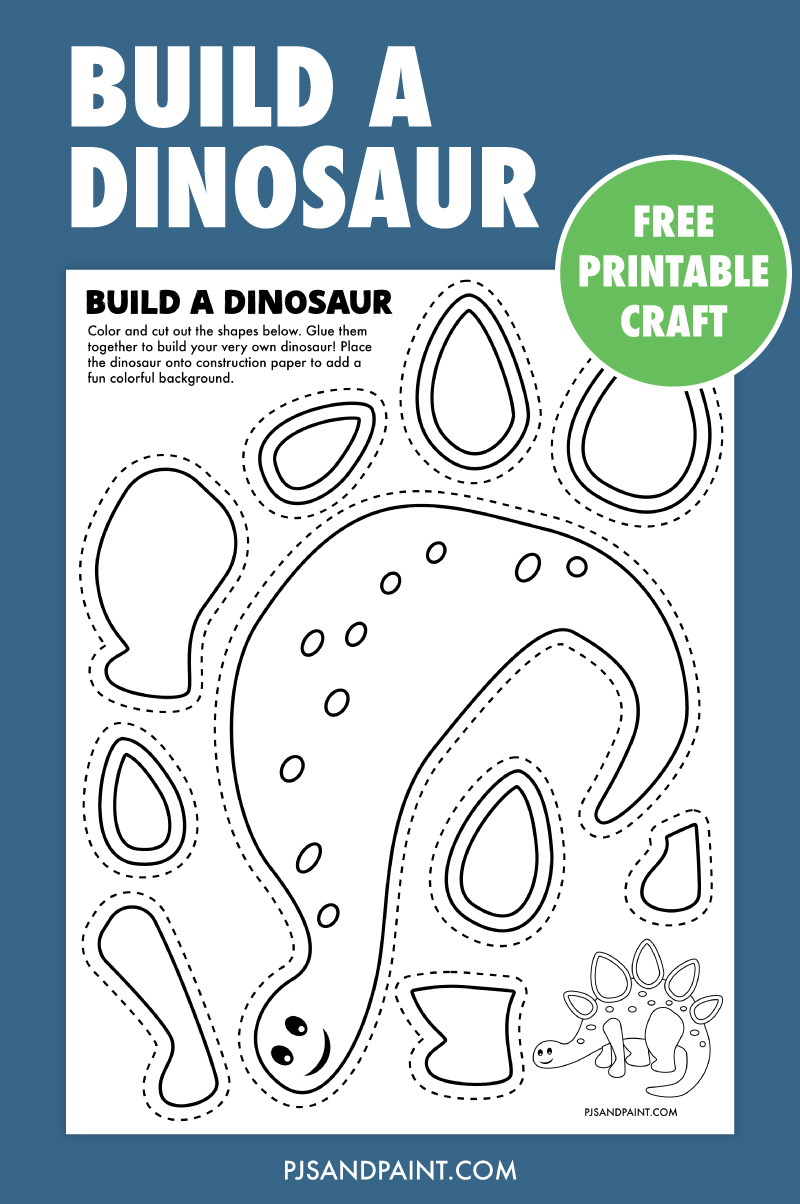 free printable build a dinosaur