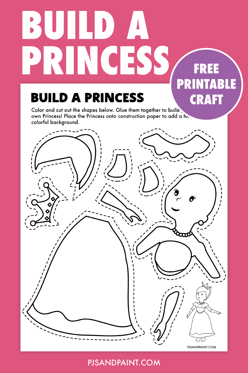 free printable build a princess