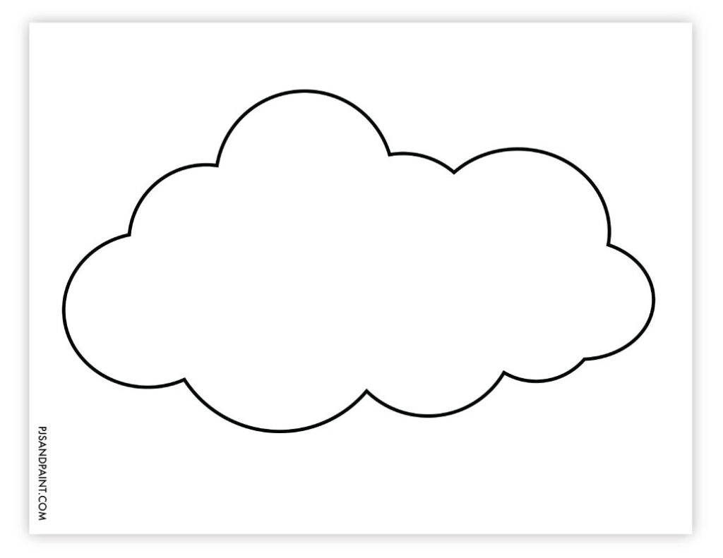 42 Free Printable Pattern Templates - Cloud Template Edited 1024x791 