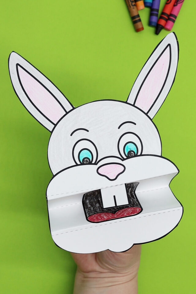 Free Printable Bunny Puppet - Pjs and Paint