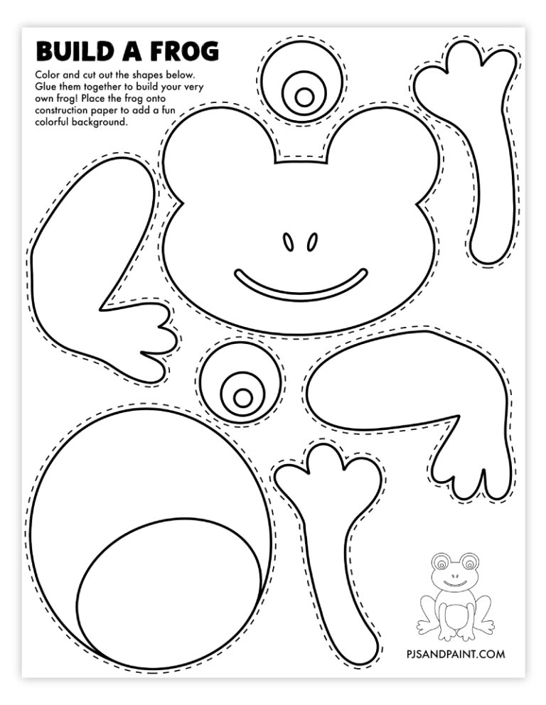 93 Free Printable "Build Your Own" Crafts - Pjs and Paint