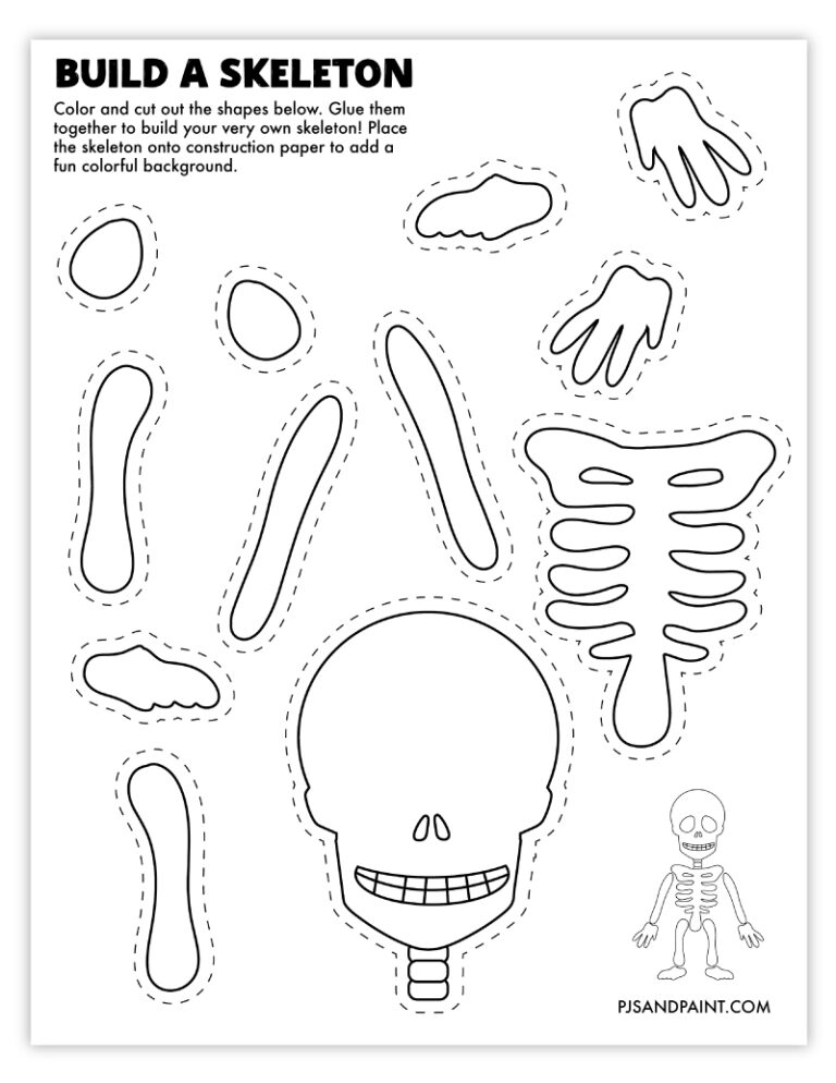 10 Free Printable Halloween Themed quot Build Your Own quot Crafts Pjs and Paint 10 Free Printable Halloween Themed quot Build Your Own quot Crafts Pjs and Paint