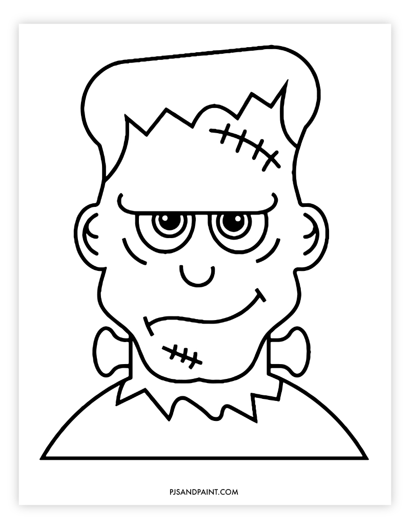 frankenstein coloring page