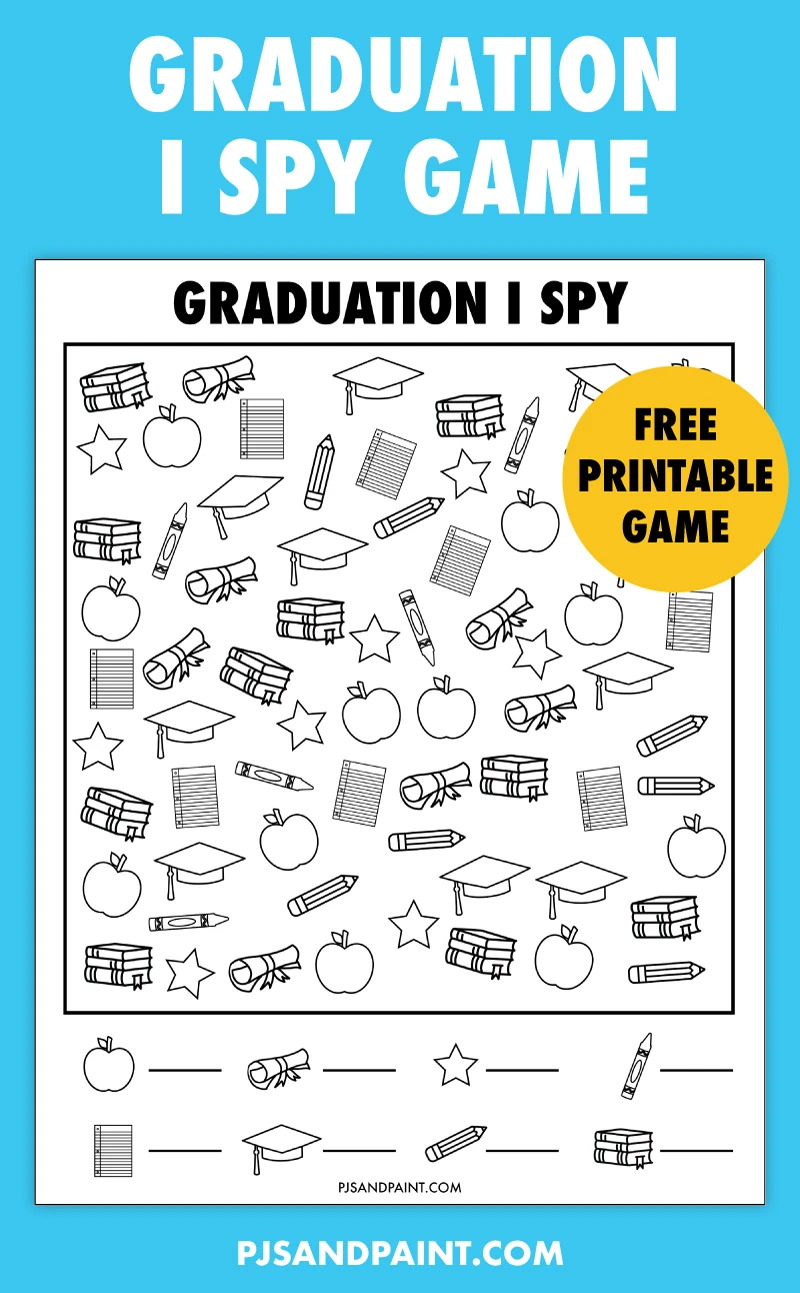 graduation i spy printable game