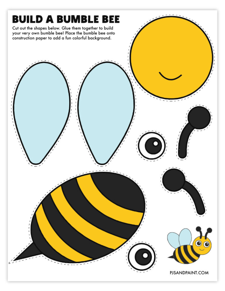 49 Free Printable Build Your Own Animal Crafts - Pjs and Paint