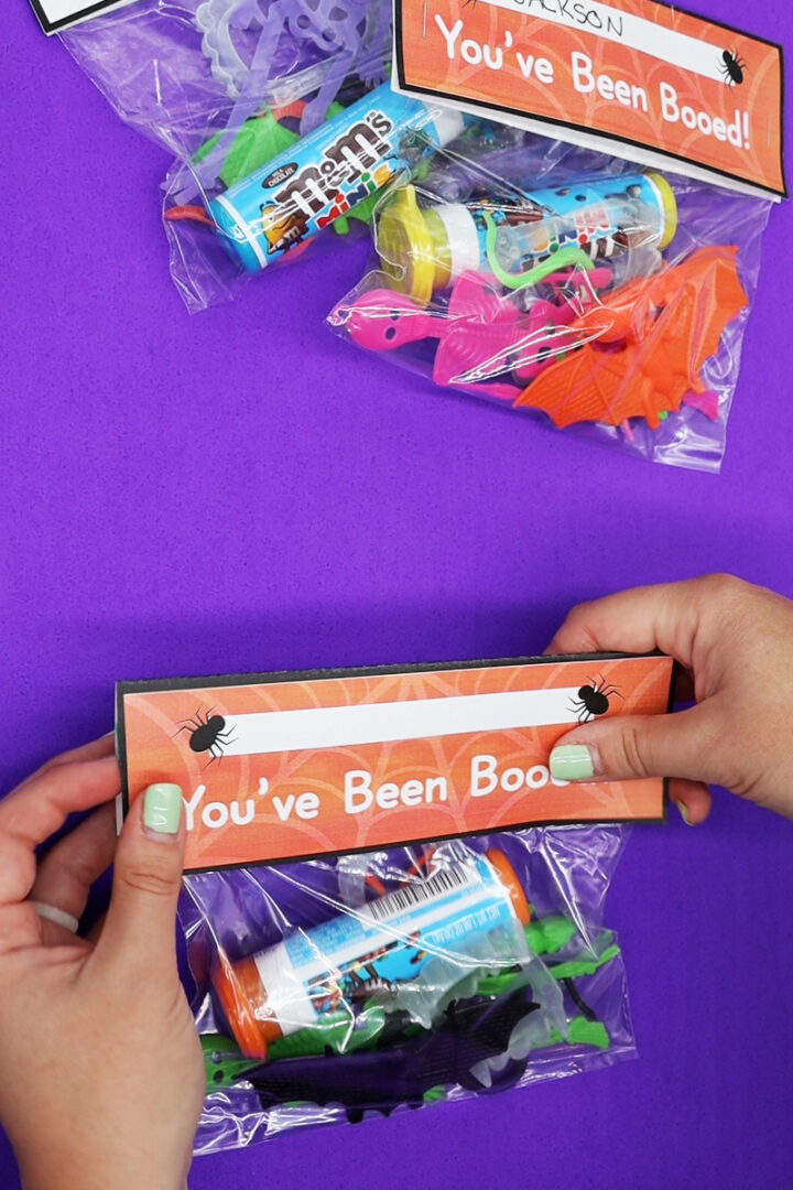 Free Printable You’ve Been Booed Bag Topper - Pjs and Paint