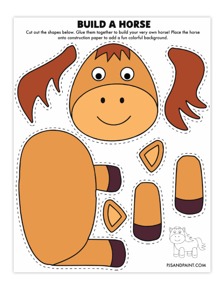 31 Free Printable Cut and Paste Projects - Pjs and Paint