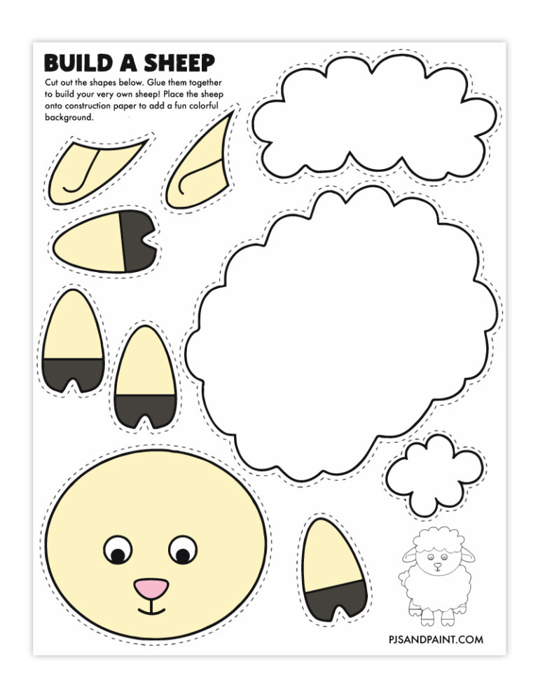 31 Free Printable Cut and Paste Projects - Pjs and Paint