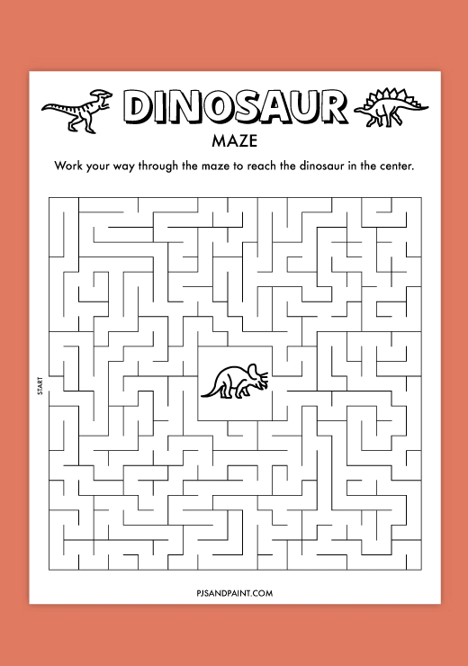 dinosaur maze thumbnail