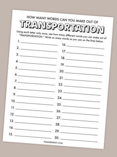 how many words transportation thumbnail