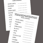 transportation word scramble thumbnail