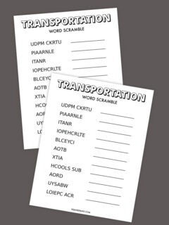 transportation word scramble thumbnail