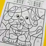 dog color by number thumbnail